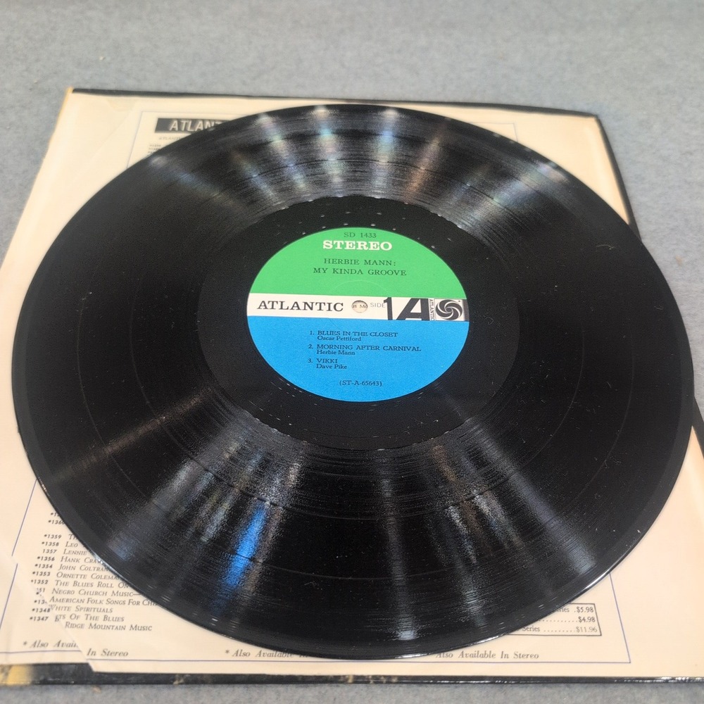 Herbie Mann My Kinda Groove Vinyl LP Atlantic SD 1433 Stereo Jazz Record - Picture 3 of 6